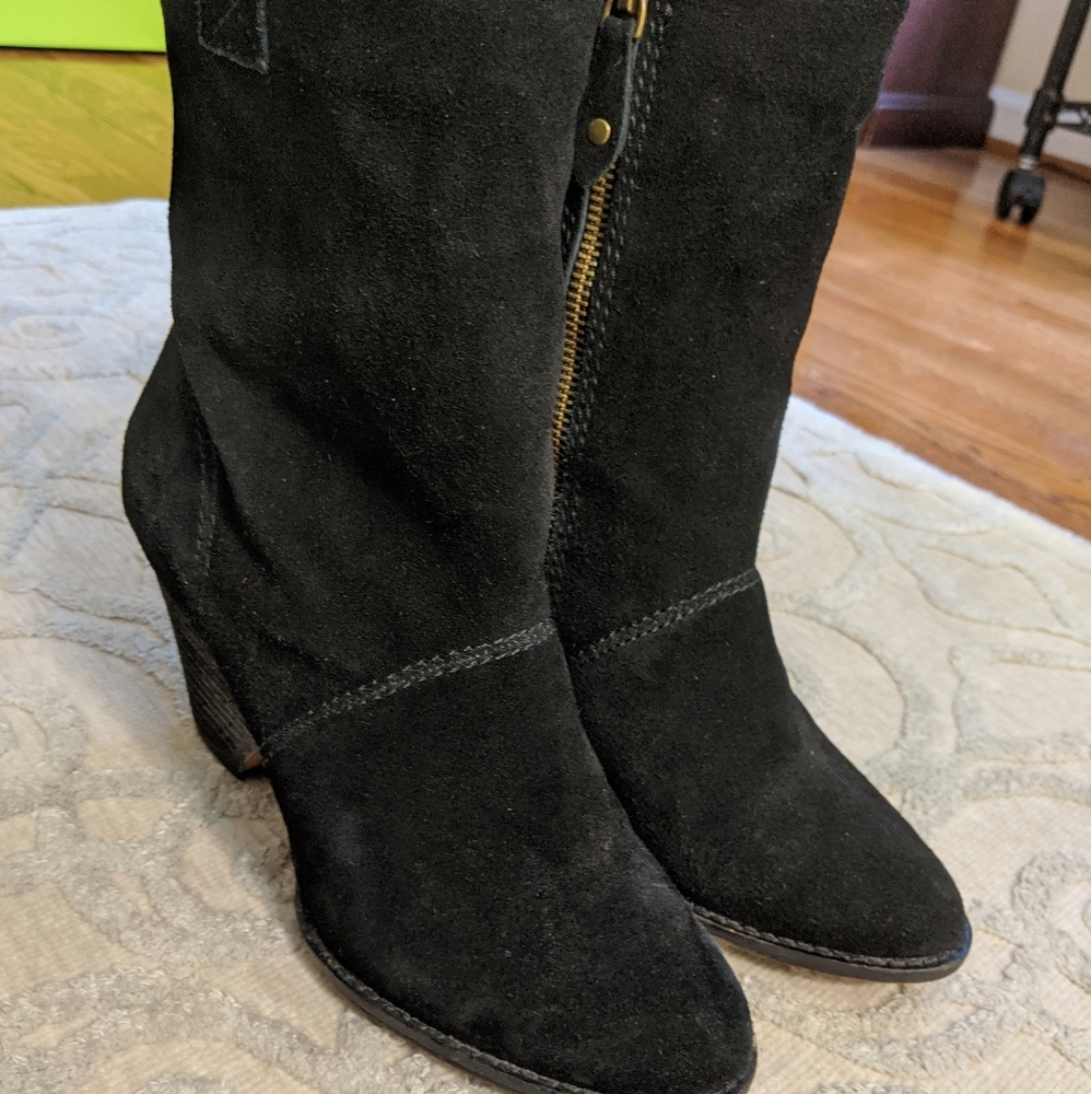 Suede booties by Kelsi Dagger